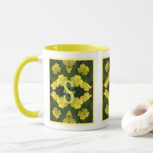 Individuelles Monogramm Ihr Anfangsbuchstabe Name  Tasse