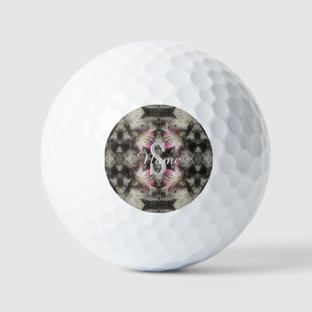 Individuelles Monogramm Ihre Anfangsbuchstabe Name Golfball (Vorderseite)