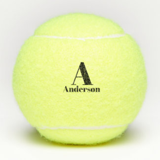 Individuelles Monogramm & Name Tennisbälle