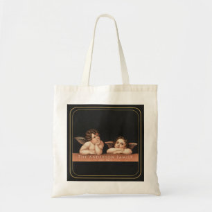 Individuelles Monogramm Raphael Cherub Vintage Fin Tragetasche