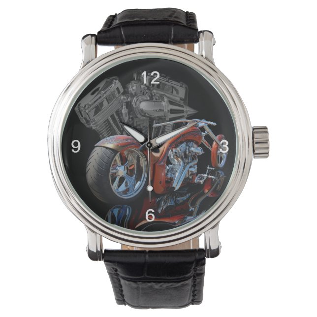 Individuelles Motorrad Armbanduhr (Vorderseite)