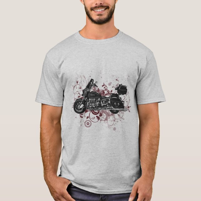 Individuelles Motorrad - die Kurve nehmen... T-Shirt (Vorderseite)