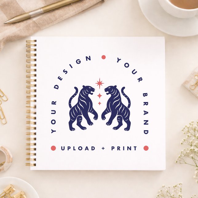 Individuelles Notizbuch | Design-Upload Quadratisc (Upload your artwork and turn this notebook into custom merch, branded stationery, or a stylish gift)