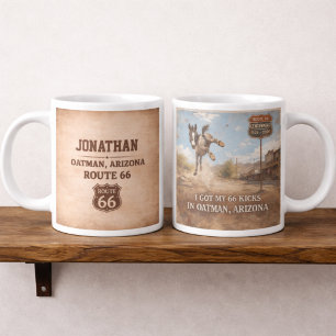 Individuelles Oatman-Esel-Route-66-Jubiläumsgesche Jumbo-Tasse