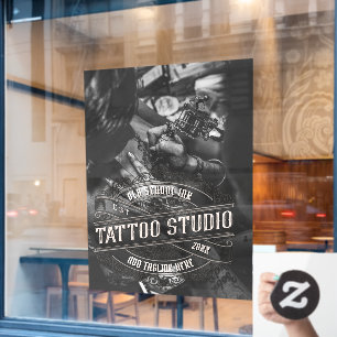Individuelles Old School Ink Tattoo Shop Geschäft Fensteraufkleber