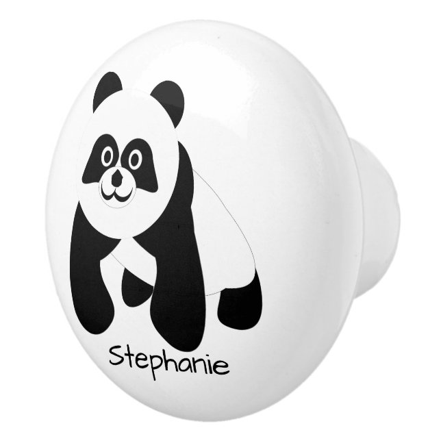 Individuelles Panda-Bär-Design Keramikknauf (Rechts)