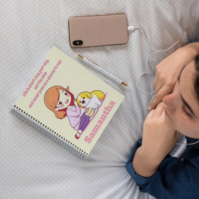 Individuelles Personalisierter Hund Welpengeschenk Notizbuch (Von Creator hochgeladen)