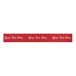 Individuelles personalisiertes rotes Band Ripsband