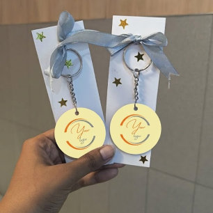 individuelles professionelles Unternehmenslogo nur Schlüsselanhänger