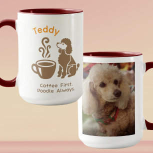 Individuelles Pudel-Foto-Kaffee-Liebhaber-Hundemut Tasse