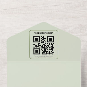 Individuelles QR-Code-Geschäftsname-Vorlage All In One Einladung