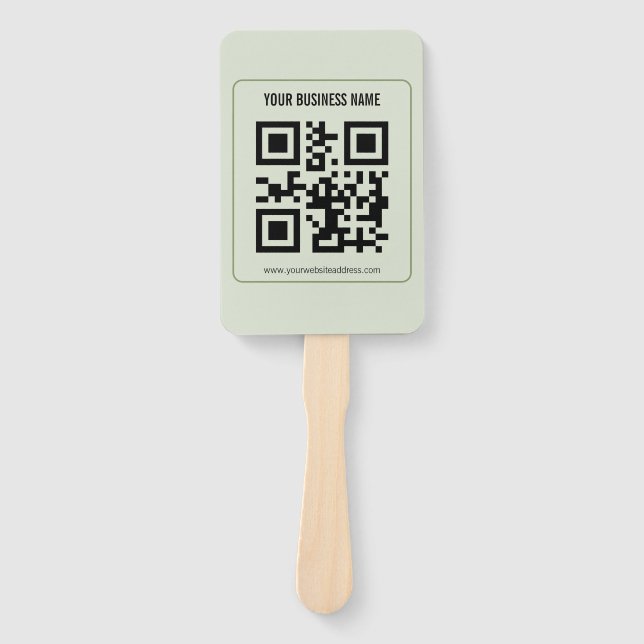 Individuelles QR-Code-Geschäftsname-Vorlage Fächer (Vorderseite)