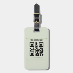 Individuelles QR-Code-Geschäftsname-Vorlage Gepäckanhänger