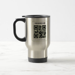 Individuelles QR-Code-Geschäftsname-Vorlage Reisebecher