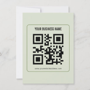 Individuelles QR-Code-Geschäftsname-Vorlage Save The Date