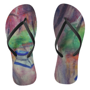 Individuelles Sommererwachsen, schlanke Streifen Flip Flops