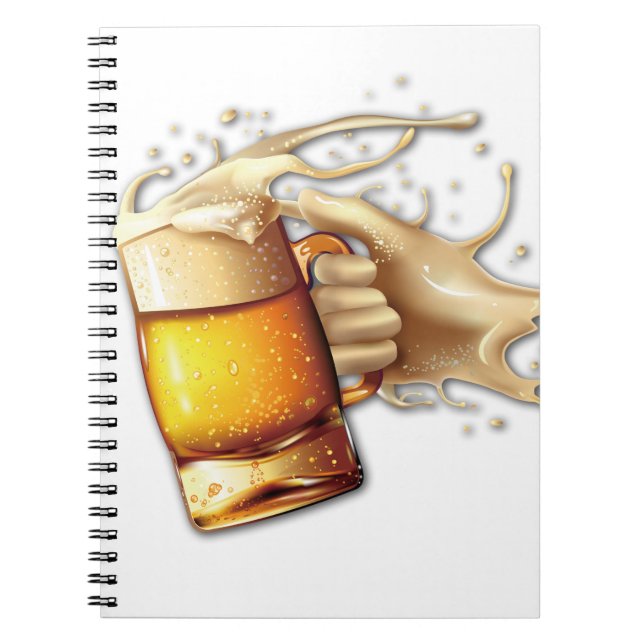 Individuelles SpiralNotebook mit Schwarzweiß-M Notizblock (Vorderseite)