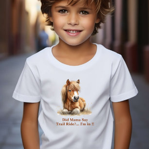 Individuelles T-Shirt für Kleinkinder mit Pferd