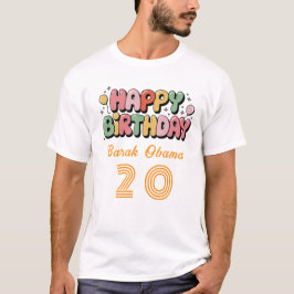 Individuelles T-Shirt zum Geburtstag mit Namen und