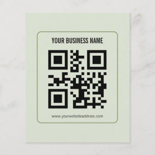 Individuelles Template für den Namen Ihres QR-Code Flyer