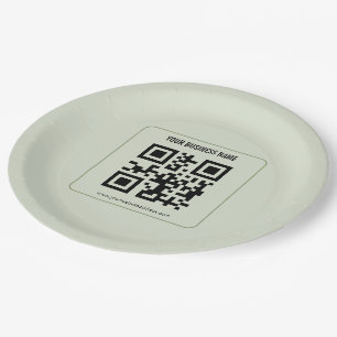 Individuelles Template für den Namen Ihres QR-Code Pappteller