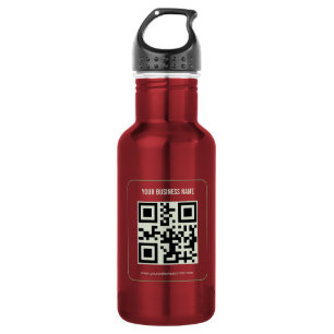 Individuelles Template für Ihren QR-Code und Firme Edelstahlflasche