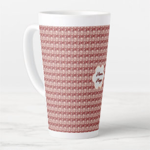 Individuelles und personalisiertes Blumen-Geschenk Milchtasse