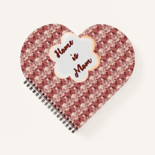 Individuelles und personalisiertes Blumen-Geschenk Notizbuch