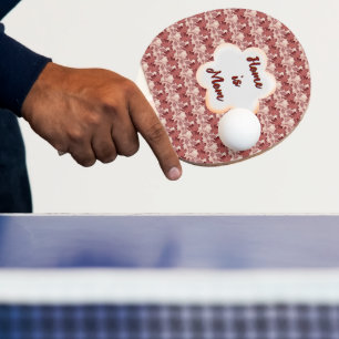Individuelles und personalisiertes Blumen-Geschenk Tischtennis Schläger