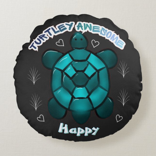 Individuelles und personalisiertes Geschenk für Sc Rundes Kissen (Vorderseite)