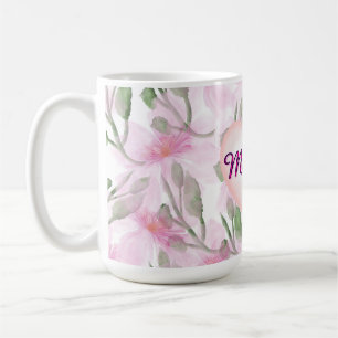 Individuelles und personalisiertes Wasserfarben-Bl Kaffeetasse