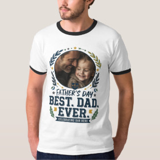 Individuelles Vater-Tag T-Shirt mit Foto | Bester 