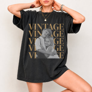 Individuelles Vatertagsgeschenk 2026 Foto Personal T-Shirt