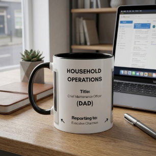 Individuelles Vatertagsgeschenk für Haustier-Daddy Tasse