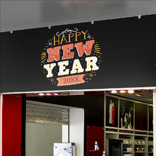 Individuelles Vintage Silvester Design Einzigartig Banner
