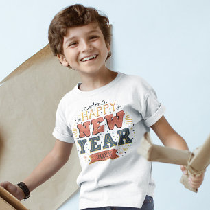 Individuelles Vintage Silvester Design Einzigartig T-Shirt