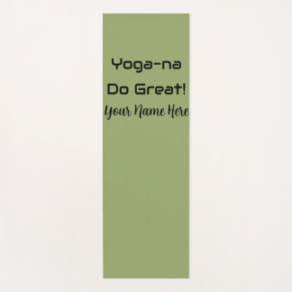 Individuelles Workout mit inspirierendem Zitat in Yogamatte