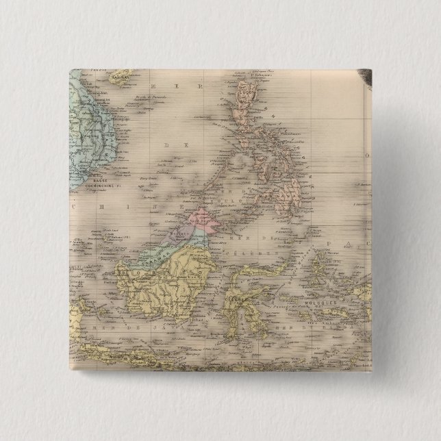 Indochina-Archipel in Asien Button (Vorderseite)