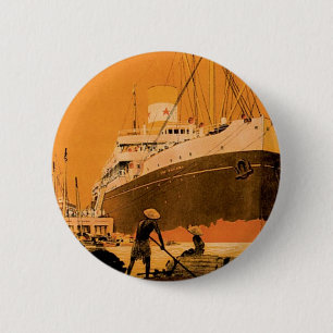 Indochine Chargeurs Reunis Button