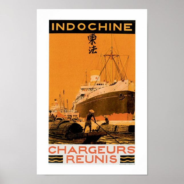 Indochine Chargeurs Reunis Poster (Vorne)