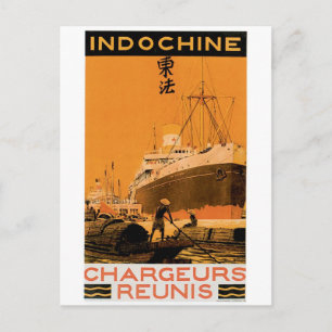 Indochine Chargeurs Reunis Postkarte