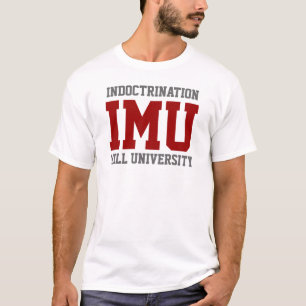 INDOKTRINATION MILL UNIVERSITÄT - rot und weiß T-Shirt