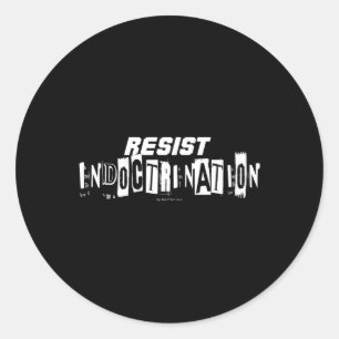 Indoktrination Runder Aufkleber
