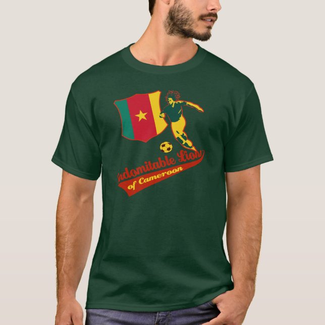 Indomitable Löwen von Kamerun T-Shirt (Vorderseite)