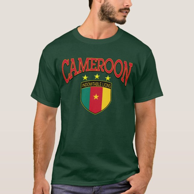 Indomitable Löwen von Kamerun T-Shirt (Vorderseite)