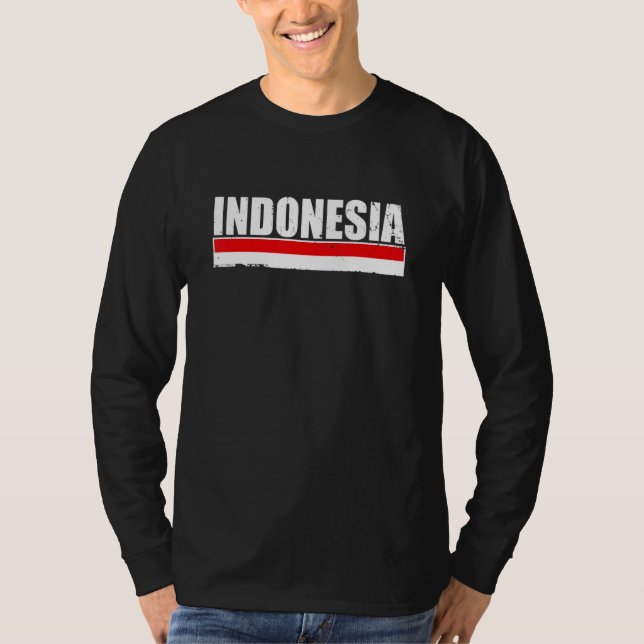 Indonesia Proud Indonesian Flag T-Shirt (Vorderseite)