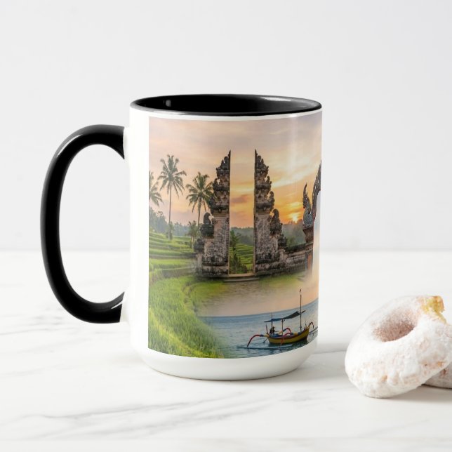 Indonesia Thailand Cultural Heritage Diversity Mug Tasse (Mit Donut)