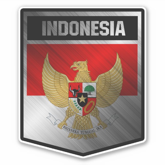 Indonesien Aufkleber (Vorderseite)