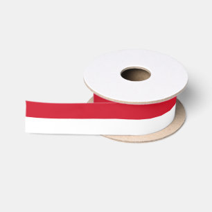 Indonesien-Band, Reise, Urlaub, Indonesien-Flagge Satinband