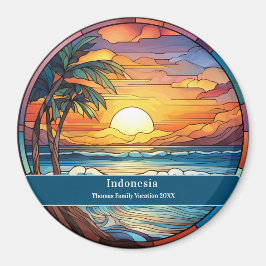 Indonesien Benutzerdefinierter Strandurlaub Magnet
